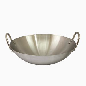 Wok – 34cm Stainless Steel