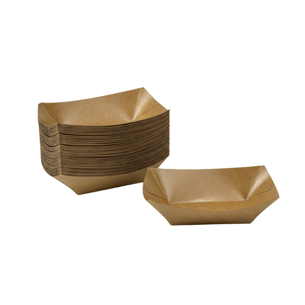 Paper Boat Tray 50 Piece 8.5 X 5.4 Centimetre