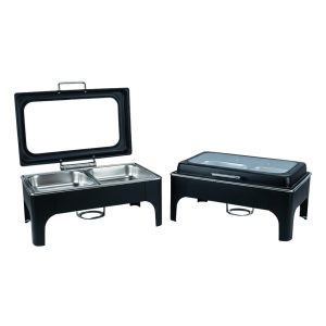 Chafing Dish 2 Division 9 Litre Rectangular Black
