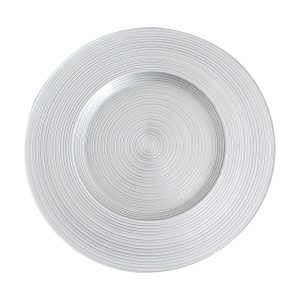 Underplate Silver Glass – Radial Pattern